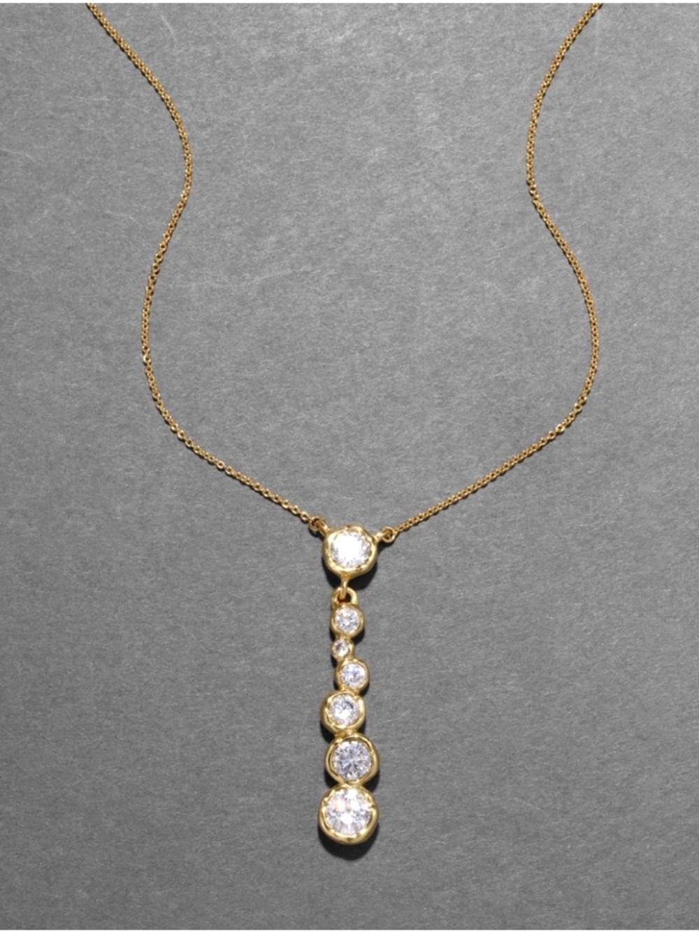 ALEXIS BITTAR Asterales Bubble Necklace Gold Clear C Z JL25